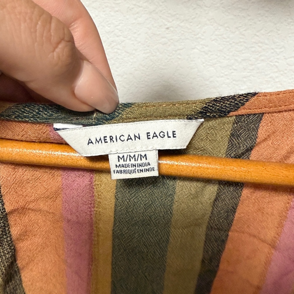 American Eagle Outfitters Multicolor Striped Top - Picture 2 of 2